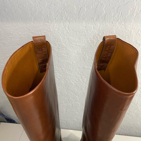 Nine West Leather Boots Size 7 - Picture 3 of 7